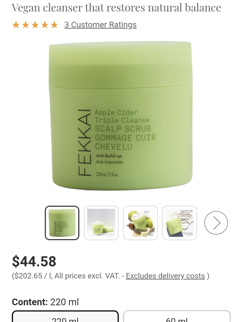Apple Cider Scalp Scrub Cleanser – Green